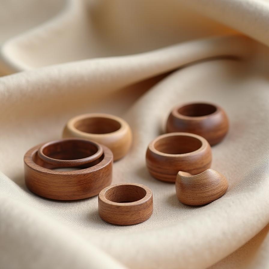 Joyería artesanal en madera