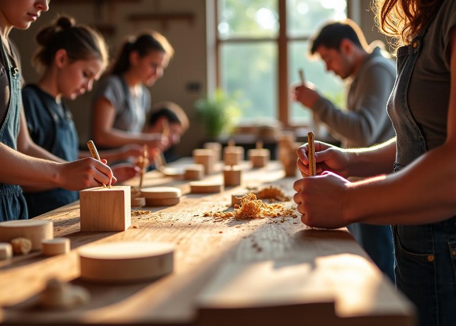 Talleres de artesanía en madera